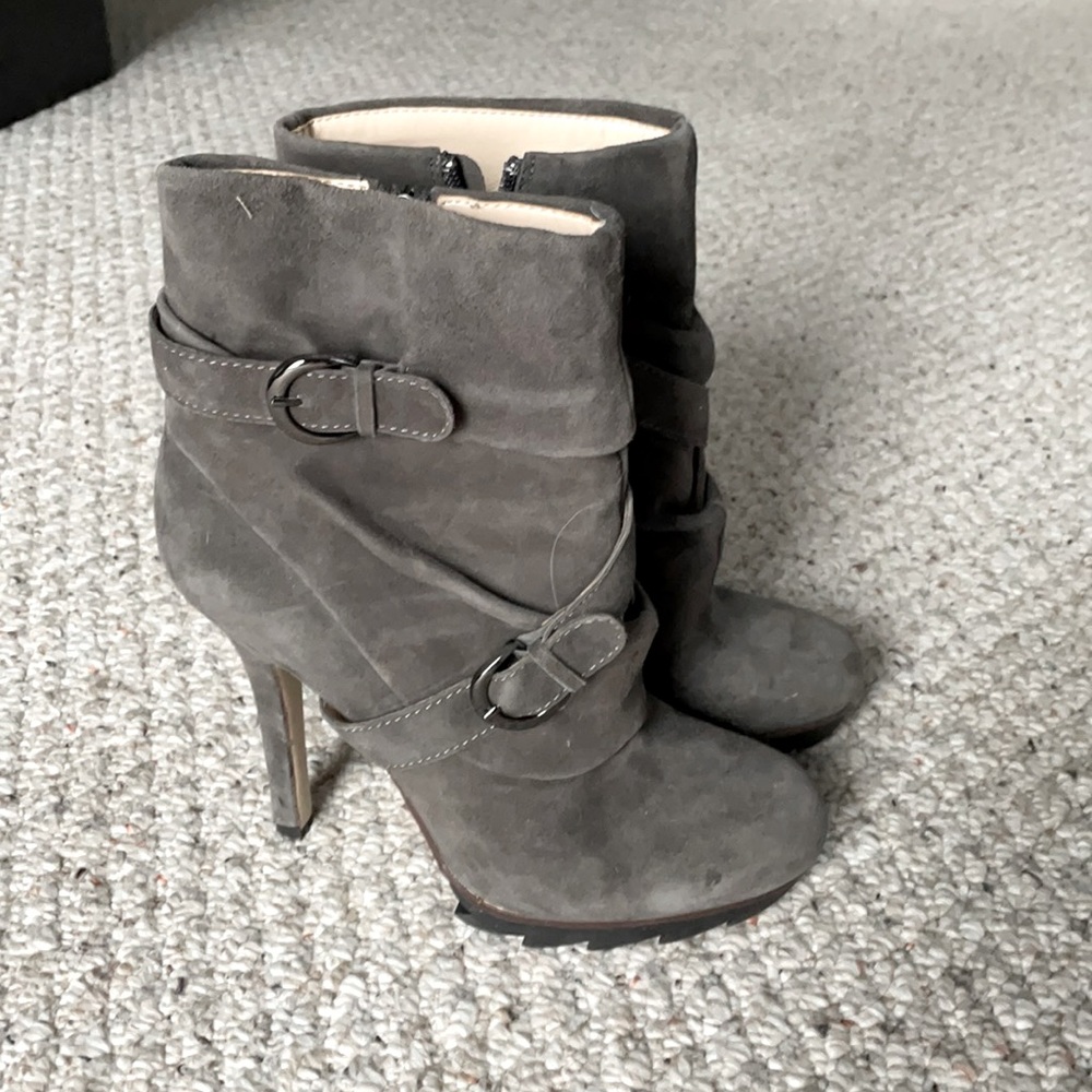 Sleek Combat Booties High Heel Platforms